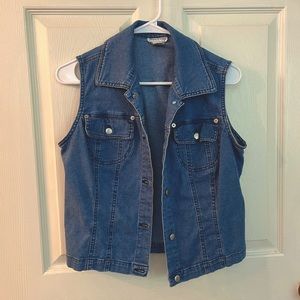 90s Style Denim Vest Size: M